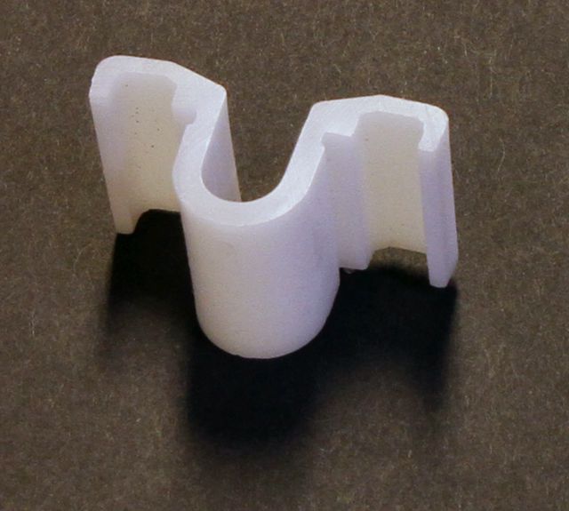 Slutbleck plast vit Omega EDF -1412058