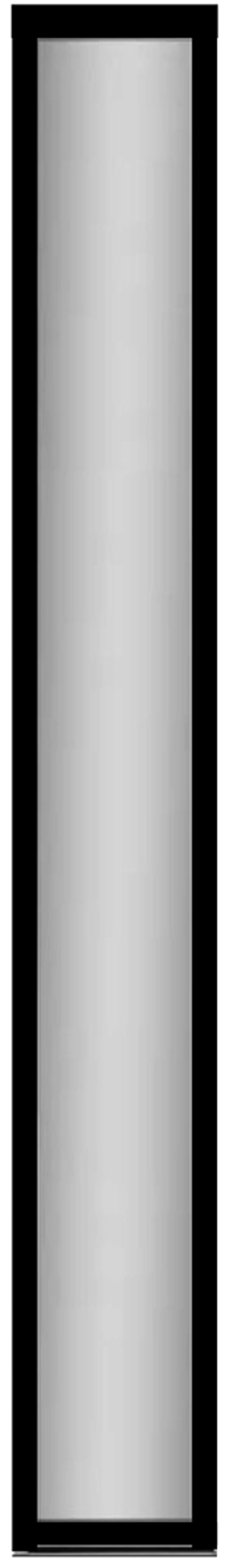 Sidoljus Dala Dörren klarglas svart 290x2090mm