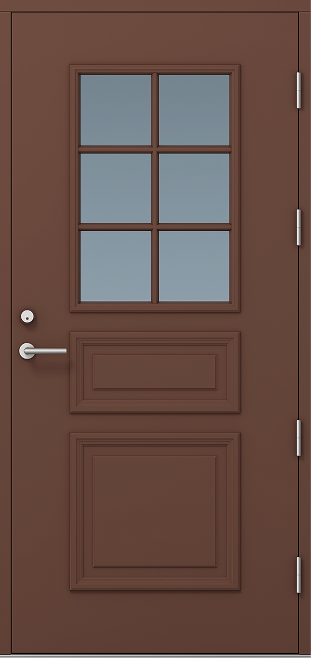Ytterdörr Kaski Fjällbacka thermo 890x1990mm höger vit Klarglas AB 8622