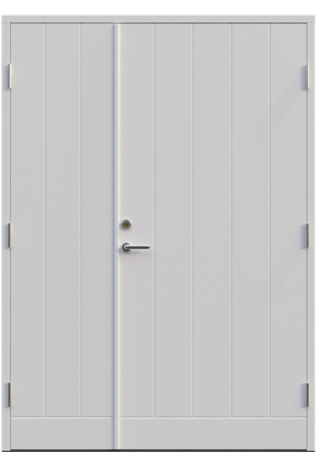 Parytterdörr Leksandsdörren Insjön tät classic 1388x1980mm höger gångdörr vit AB 6426