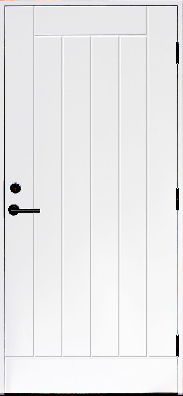 Ytterdörr Kaski Sälen 890x2090mm höger vit tät AB 6222