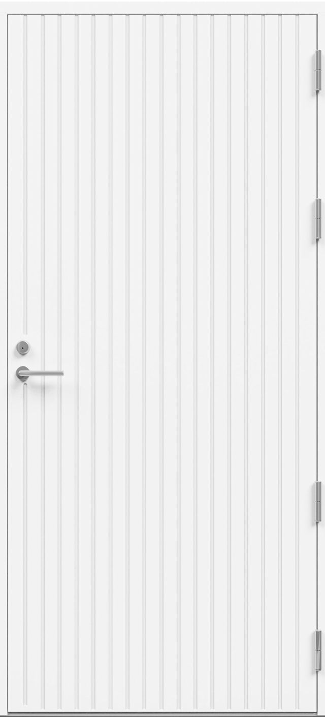 Ytterdörr Kaski Classic Västervik 890x1990mm höger vit tät AB 6222