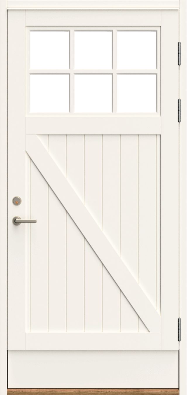 Förrådsdörr Edsbyporten enkeldörr bas 1387x2385mm höger, utrusta din dörr under tillbehör, ab5830