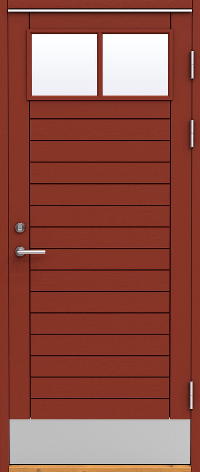 Förrådsdörr Edsbyporten enkeldörr bas, varm trä 1187x1985mm höger, utrusta din dörr under tillbehör, ab5830