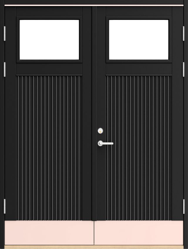 Parförrådsdörr Edsbyporten bas, varm trä 1177x1785mm vänster gångdörr, utrusta din dörr under tillbehör, ab5830