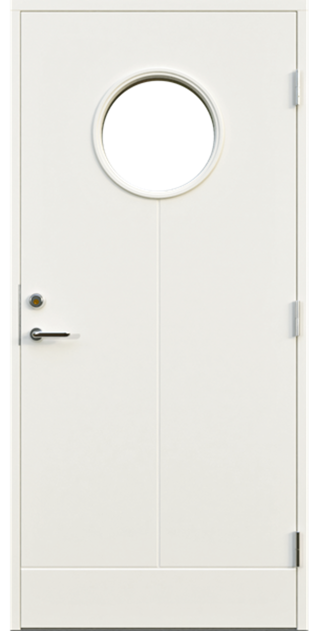 Ytterdörr Leksandsdörren Almo glas classic 888x1980mm höger vit AB 6421