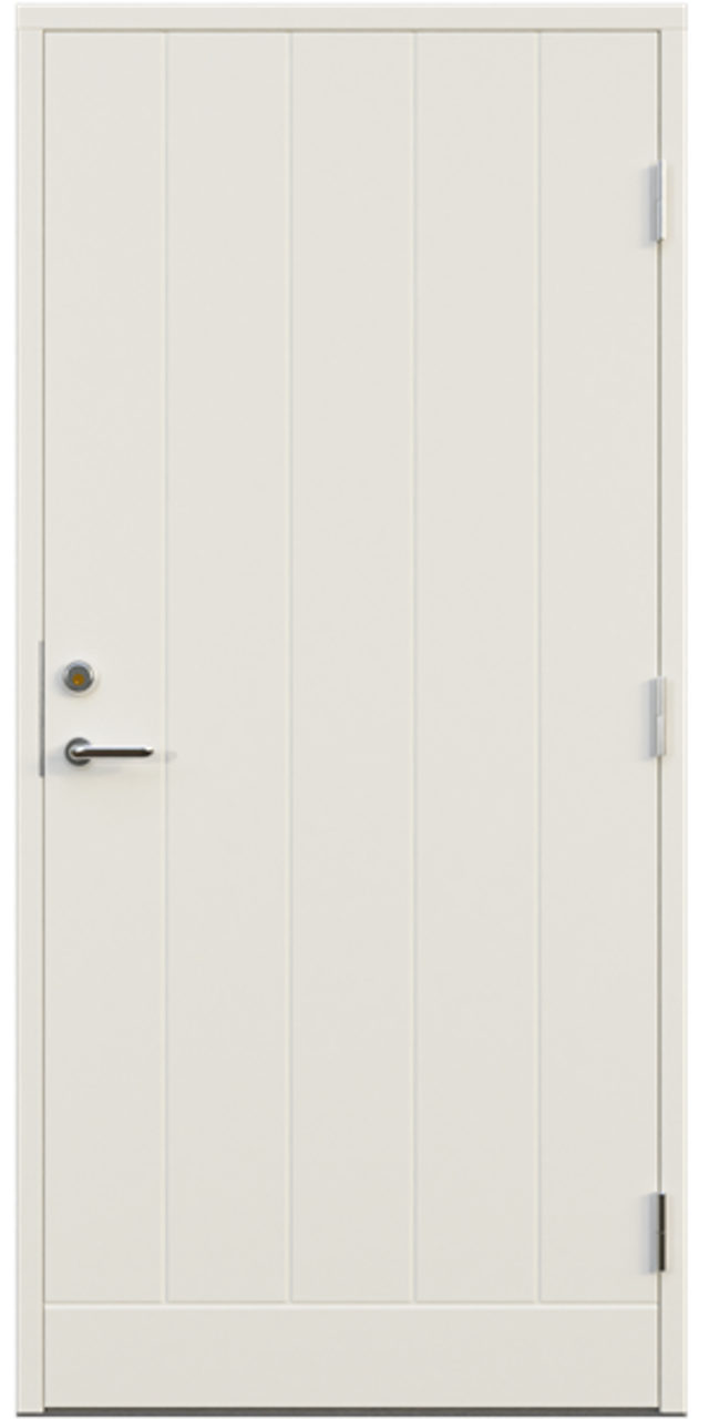 Ytterdörr Leksandsdörren Insjön tät classic 888x1980mm höger vit AB 6421