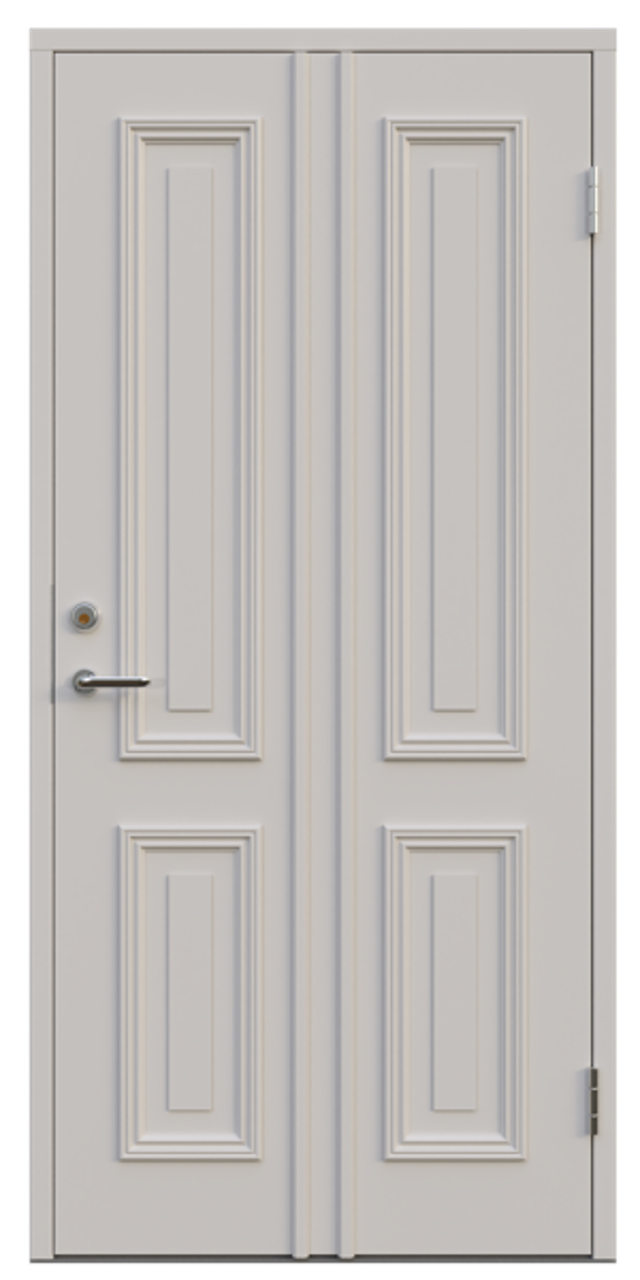Ytterdörr Leksandsdörren Klockarberg tät 988x2080mm vänster vit AB 7421