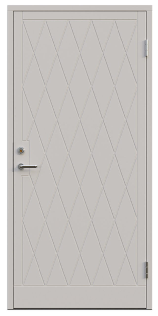 Ytterdörr Leksandsdörren Ljusbodarna tät 988x2080mm vänster vit AB 7421