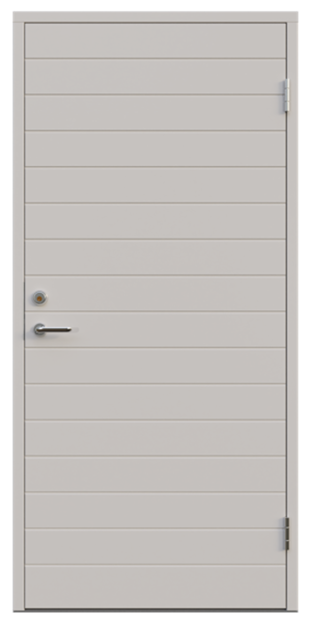 Ytterdörr Leksandsdörren Överboda tät 988x2080mm vänster vit AB 7421