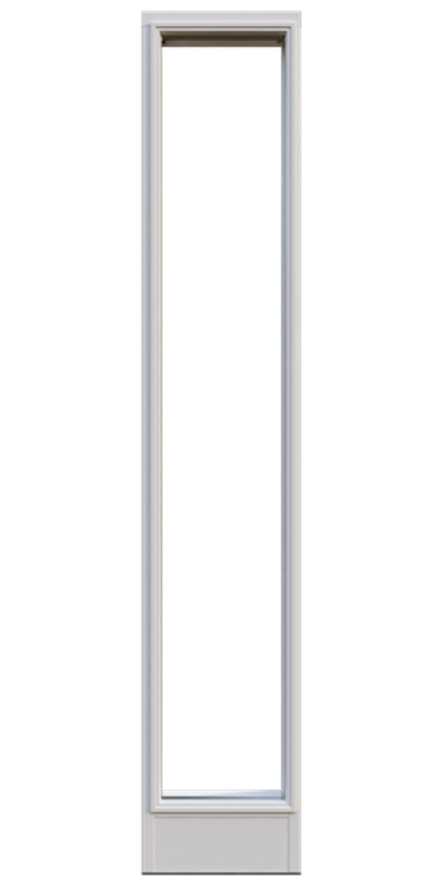 Sidoljus Leksandsdörren helglas 284x2080mm vit klarglas