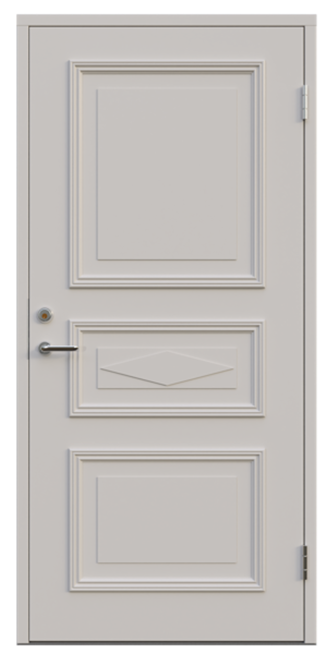 Ytterdörr Leksandsdörren Siljansnäs tät 988x2080mm vänster vit AB 7421