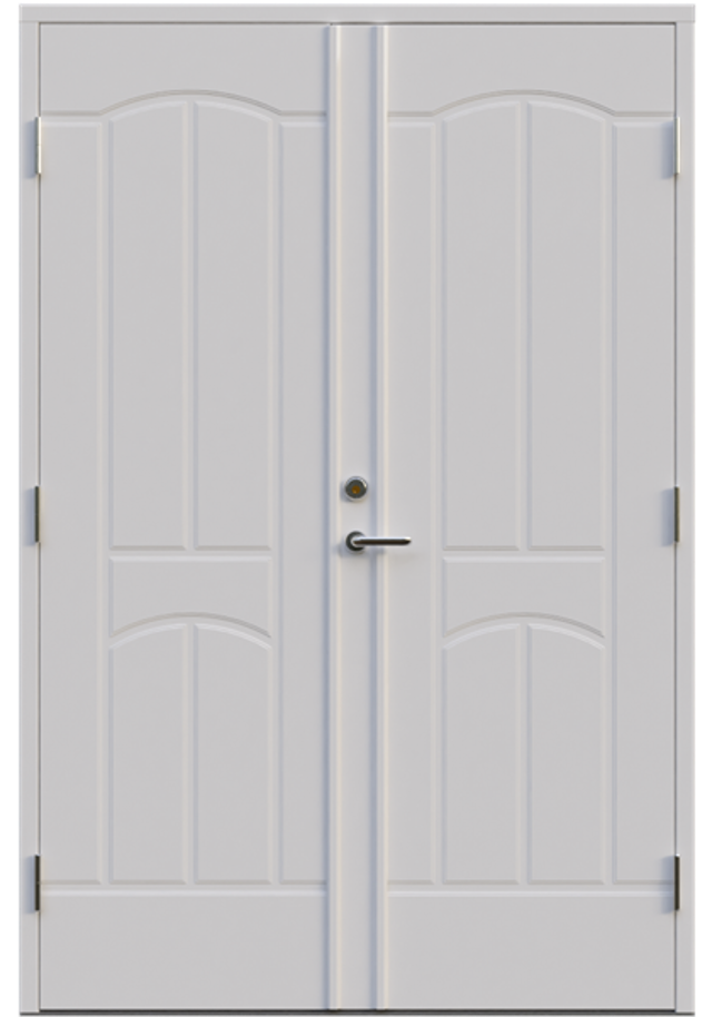 Parytterdörr Leksandsdörren Solberga tät classic 1488x1980mm vänster gångdörr vit tät AB 6426