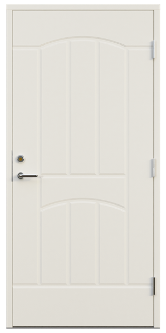 Ytterdörr Leksandsdörren Solberga tät classic 988x2080mm vänster vit AB 6421