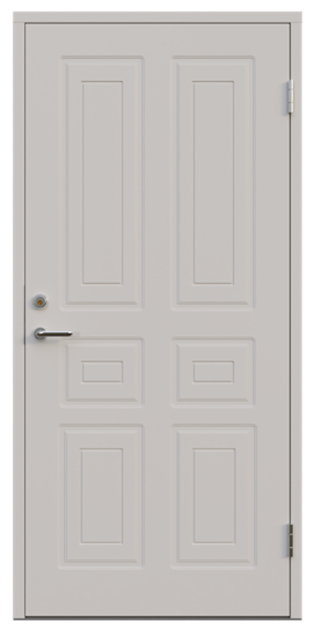 Ytterdörr Leksandsdörren Åsleden tät 988x2080mm vänster vit AB 7421