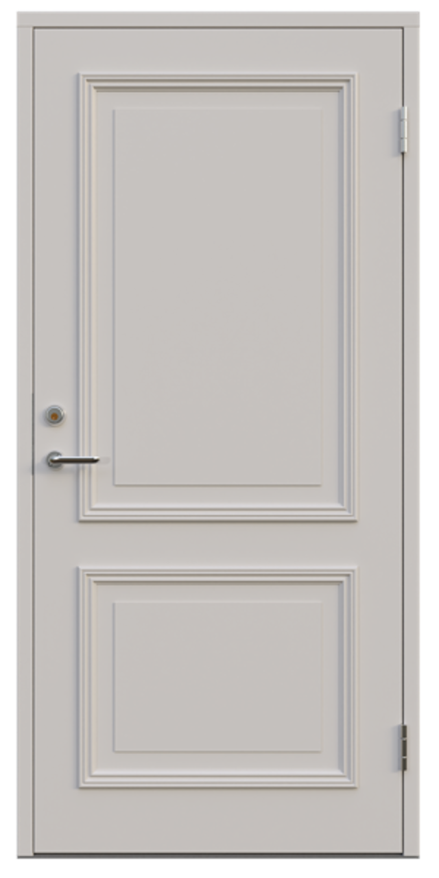 Ytterdörr Leksandsdörren Brenäs tät 888x2080mm vänster vit AB 7421