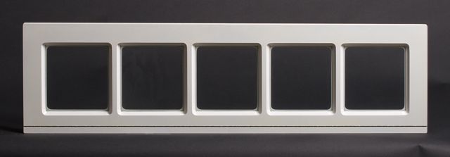 Dekorfönster Kombi utvändigt  överljus 790x240mm vit enkelglas, spröjs