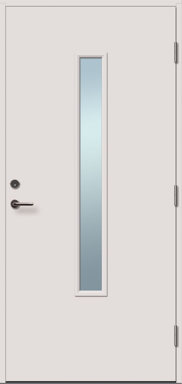 Ytterdörr Dala Dörren Wilma 990x2090mm höger, brandklassad, vit ab6223
