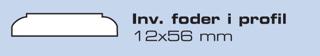 Foder invändigt till Kvartsmåne 590x590mm vit    