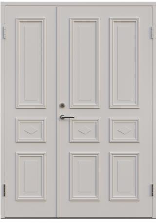 Parytterdörr Leksandsdörren Edshult tät 1388x1980mm höger gångdörr vit AB 7421