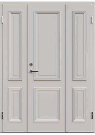 Parytterdörr Leksandsdörren Norsbro tät 1388x1980mm höger gångdörr vit AB 7421