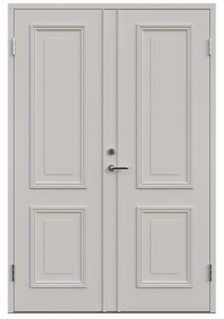 Parytterdörr Leksandsdörren Brenäs tät 1388x2080mm vänster gångdörr vit tät AB 7421