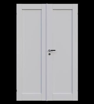 Parinnerdörr Siljan 1 1390x2090mm vänster gångdörr vitmålad, exkl karm
