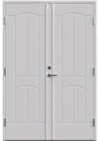 Parytterdörr Leksandsdörren Solberga tät classic 1388x2080mm vänster gångdörr vit tät AB 6426