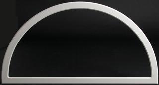 Foder invändigt till Halvmåne 1090x545mm vit   