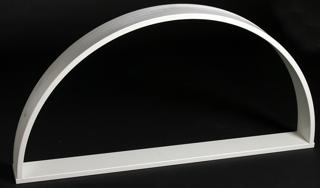 Smyg 780x390mm   vit, djup 216mm