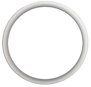 Foder diam 980mm inåt  inv vit 12x56mm