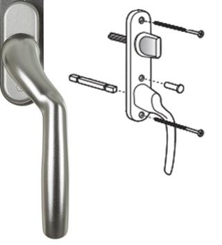 Traditionell spanjolett (handtaget är lodrätt istället för horisontellt som är standard)