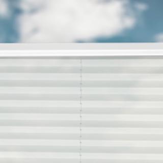 Easy Plissegardin 3501 vit semitransparent