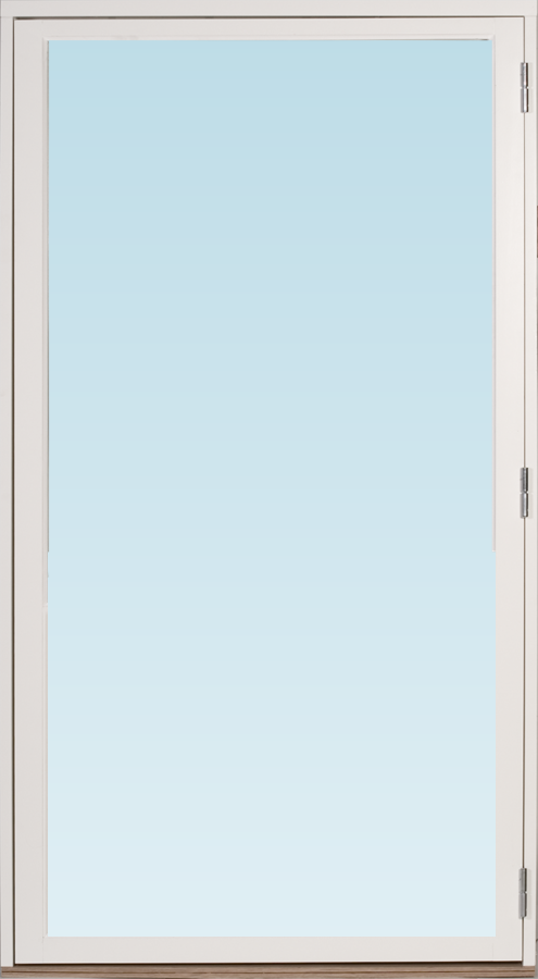 LK altandörr utåtgående 1080x1980mm vänster helglasad, insida trä utsida trä, 2+1 glas, härdat in och utsida