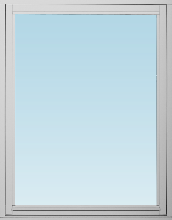 DF vridfönster 1080x1380mm 1-luft, insida trä utsida trä, 3-glas