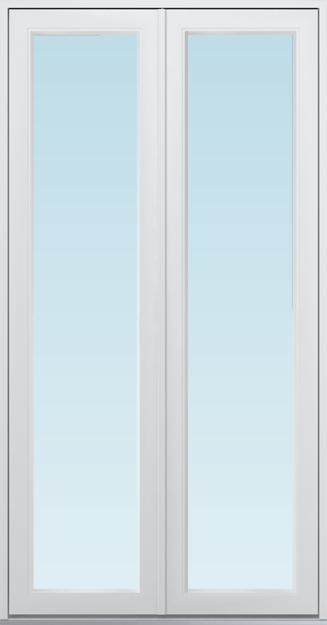 SF paraltandörr utåtgående 1080x2080mm vänster helglasad, insida trä utsida aluminium, 2+1 glas, härdat in och utsida