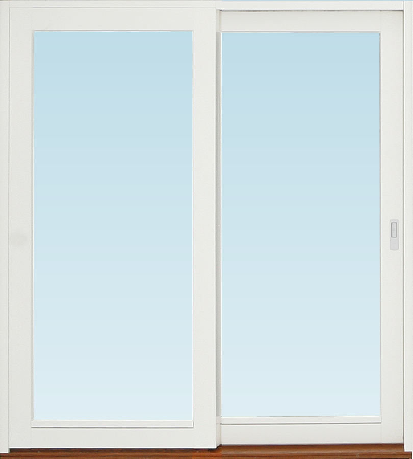 SF skjutdörr A rörlig del på insidan  1780x1990mm vänster, insida trä utsida trä, 3-glas, härdat in och utsida